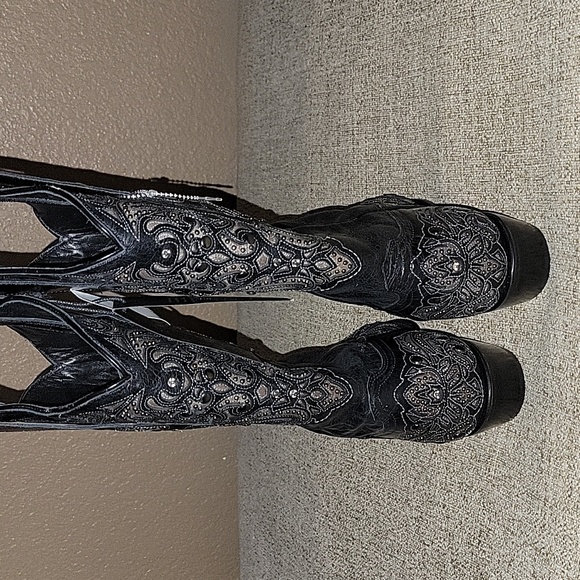 BLACK STAR  SZ 7 NEW WITHOUT BOX GENUINE LEATHER - Picture 10 of 10